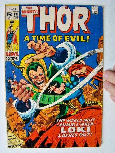Thor #191 John Buscema Art 1st Durok the Demolisher  1971 VG