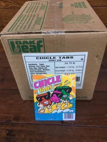 CHICLETS CHEWING GUM 5LBS Chicle Chew Tabs Tab Gum Chicklets 5 pounds