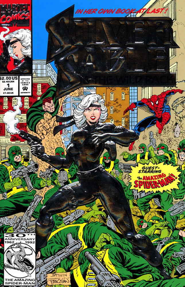 Silver Sable #1 FN; Marvel | Spider-Man Foil Cover - we combine shipping
