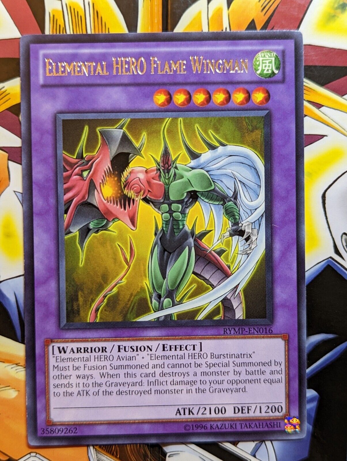 Yugioh Elemental HERO Flame Wingman - RYMP-EN016 - Rare - Unlimited