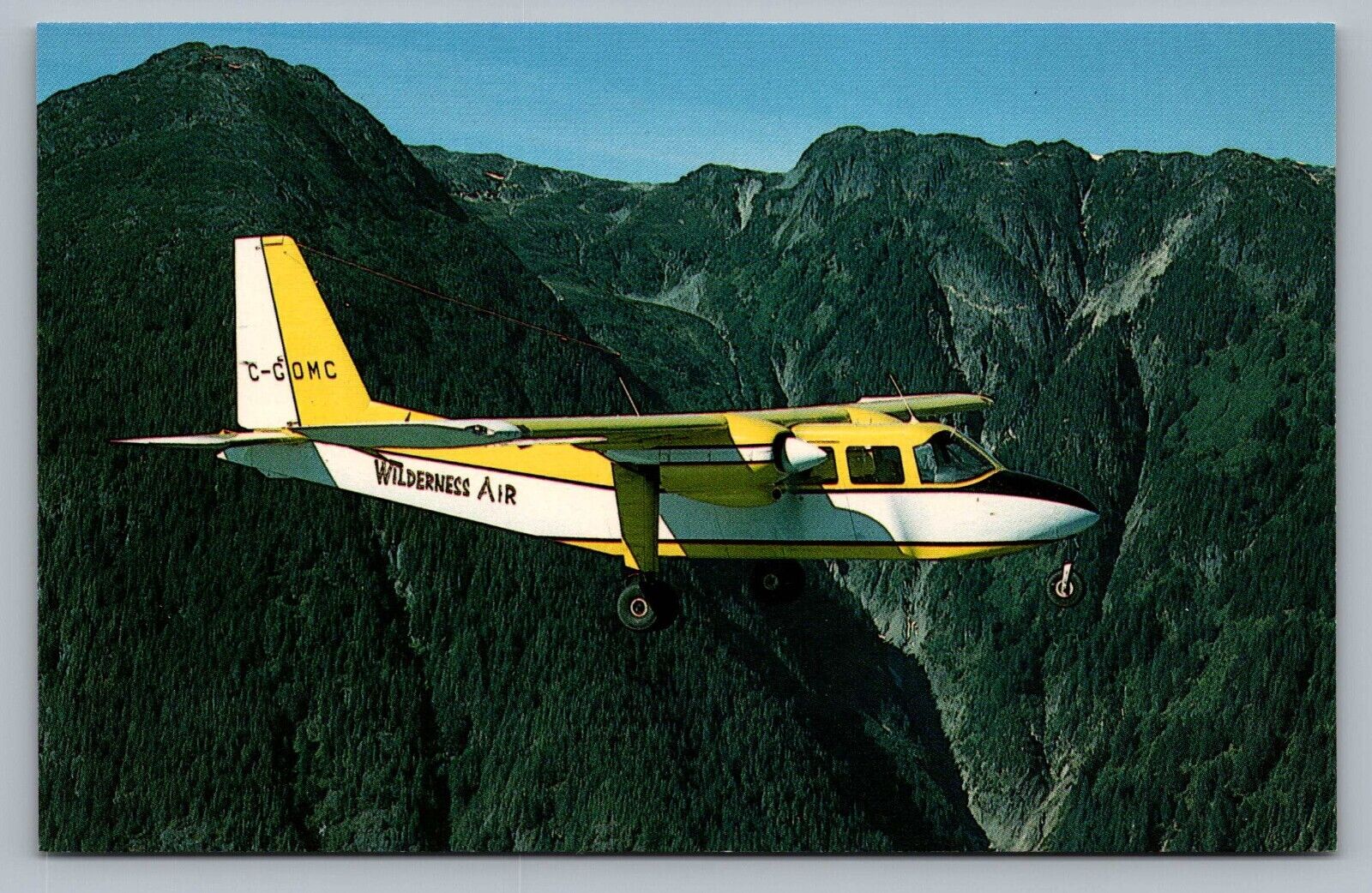 Pilatus BN-2A-26 Islander Bella Coola Valley Wilderness Airline Vtg Postcard P6