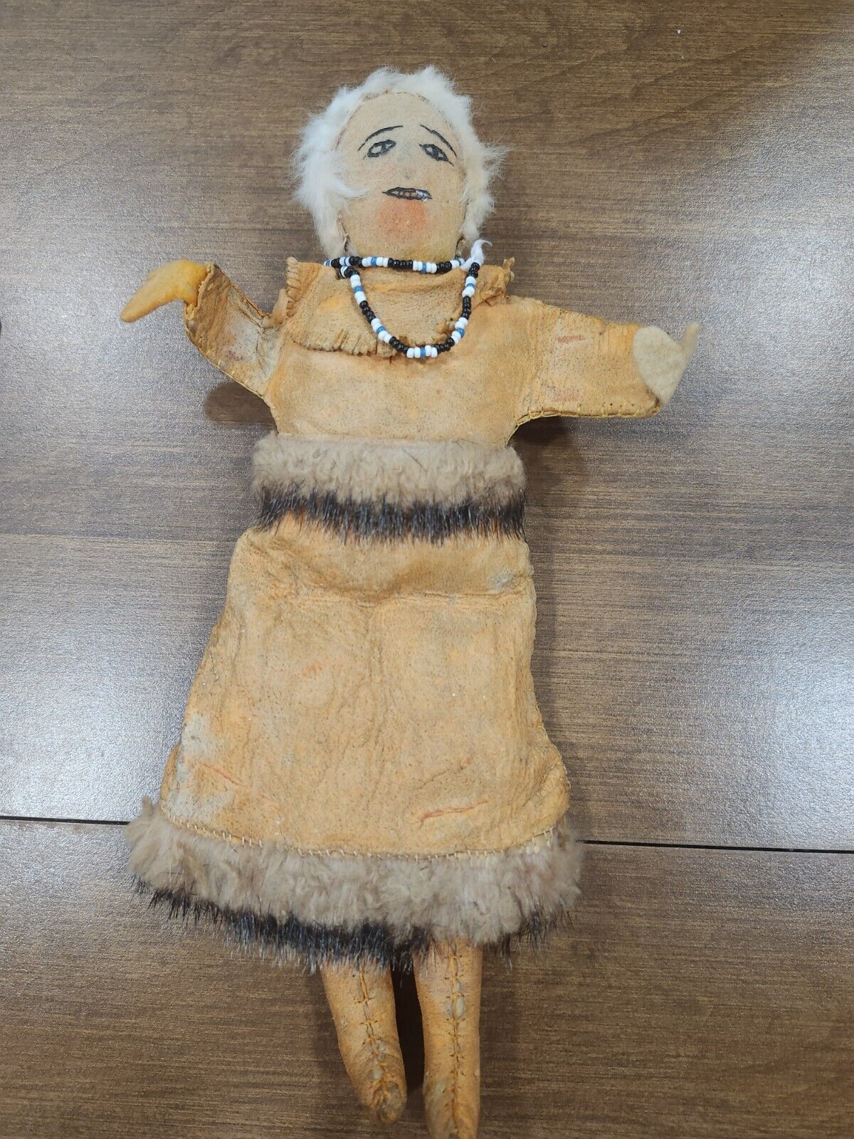 Vintage 1950s Inuit Alaskan Fur Doll Collectible Dolls Toys
