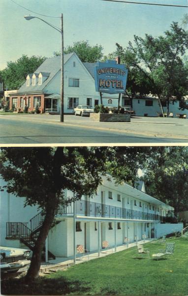 Syracuse,NY University Motel Onondaga County New York H.M. Zalmonoff Postcard