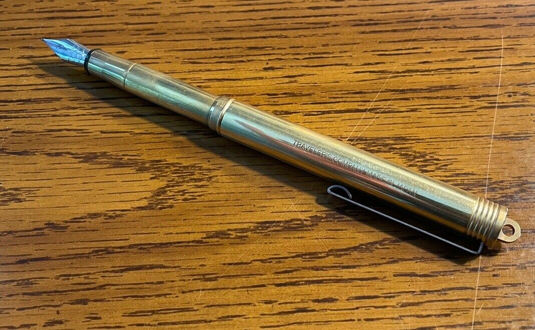 Traveler\'s Company made in Japan Solid Brass Fountain Pen - Fine nib