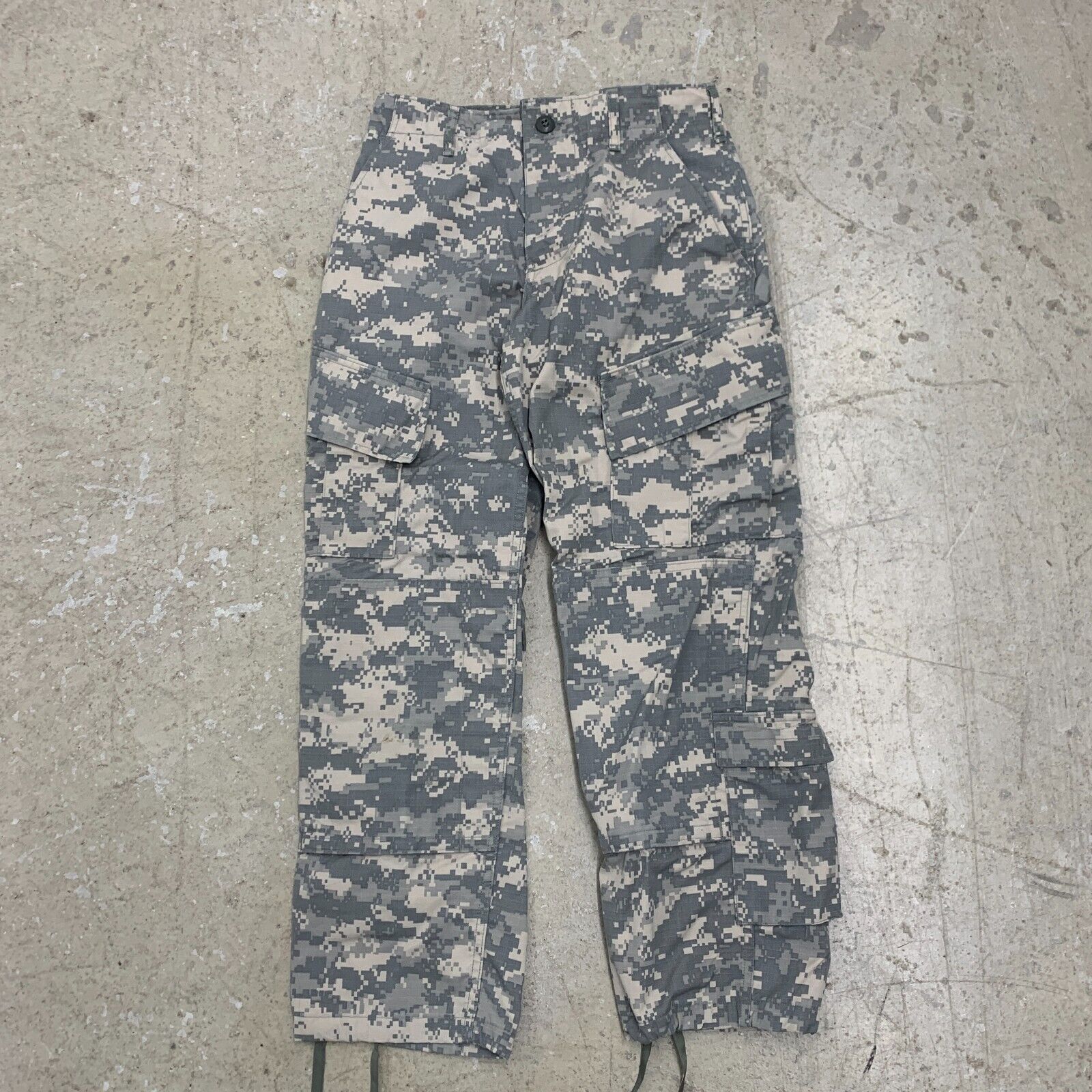 US Military Pants Mens X-Small Short Digital Camo Combat Uniform Cargo Army BDU