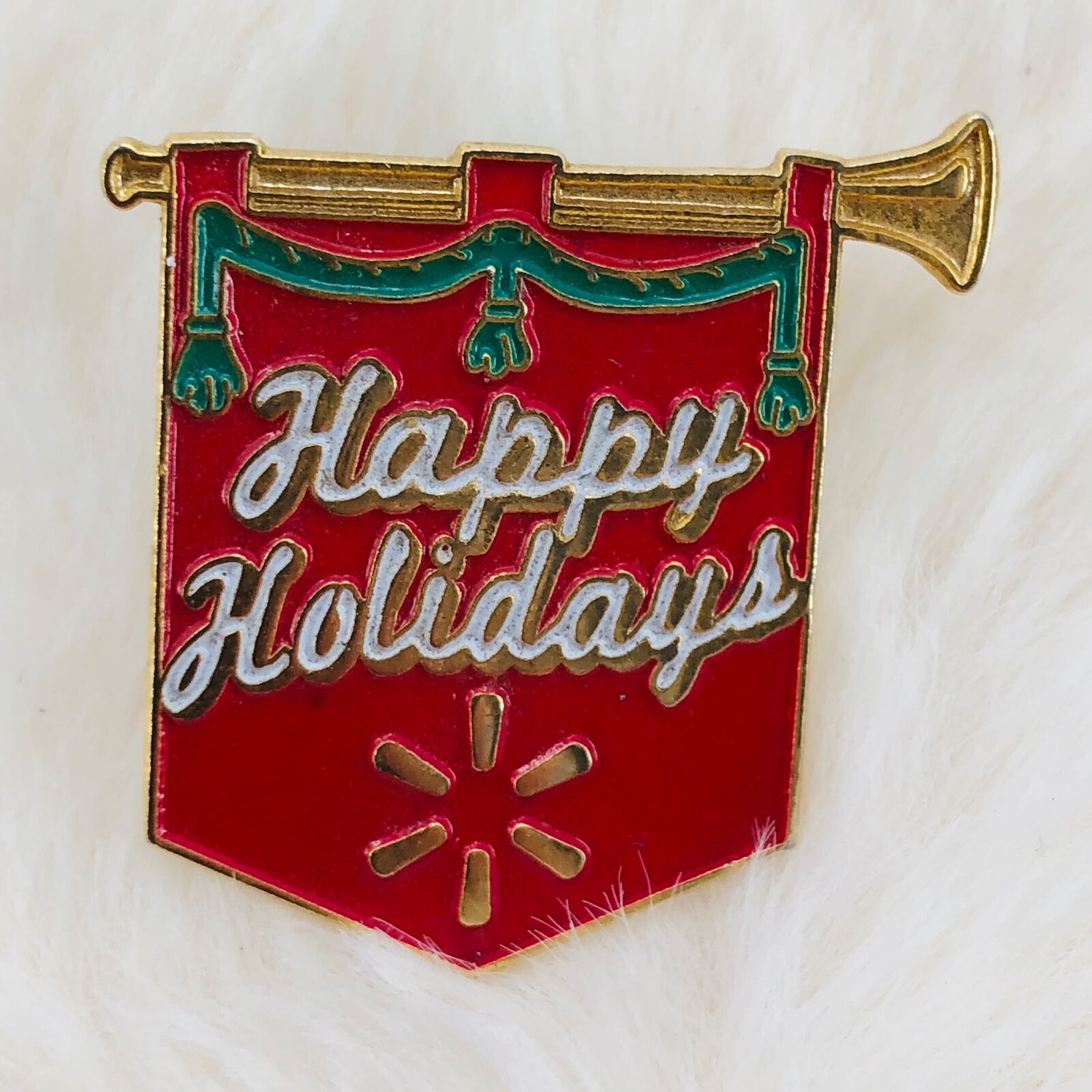 2009 Walmart Employee Happy Holidays Christmas Lapel Pin by Hogeye