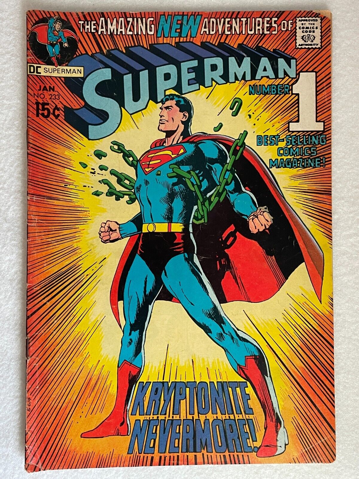 Superman #233 DC 1971 Neal Adams Cover