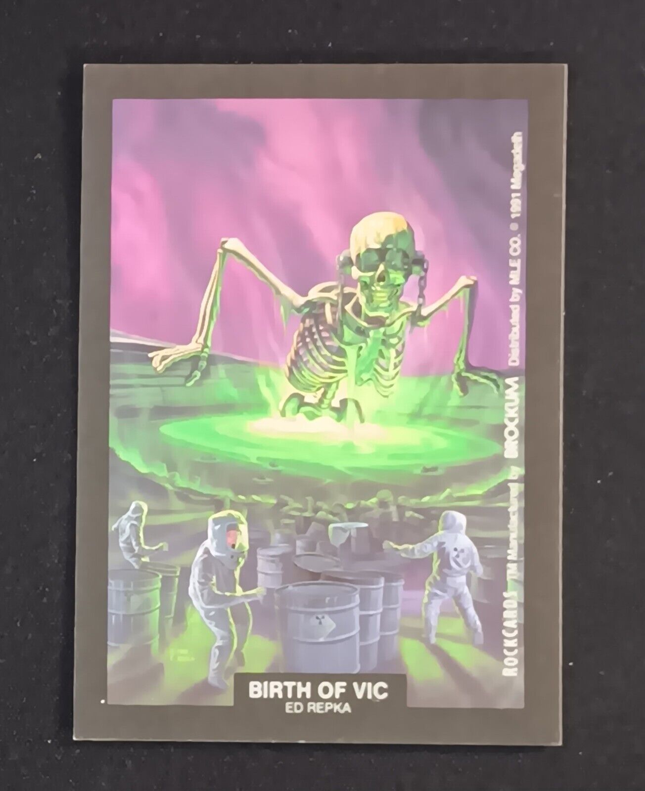 1991 Brockum Rock Cards Artwork Stick-Ons #NNO Birth Of Vic  - Megadeth