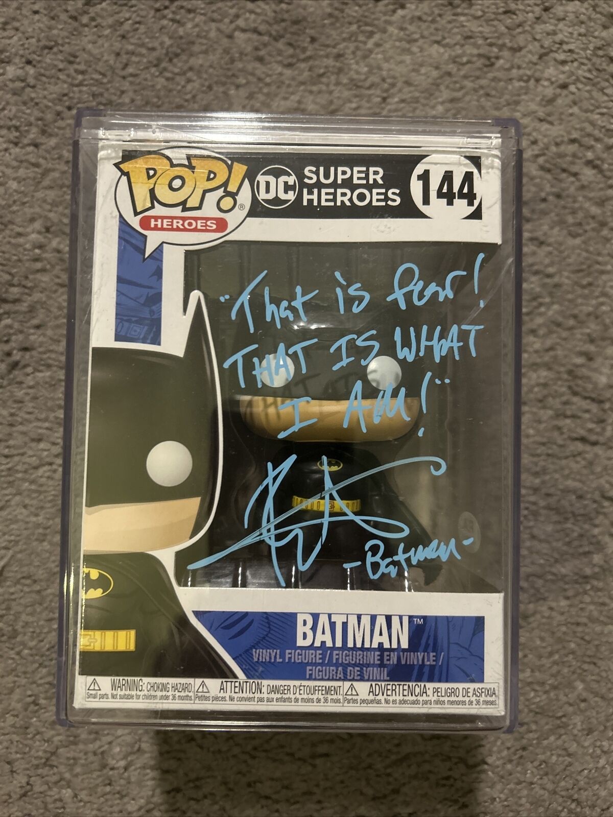 Roger Craig Smith SIGNED Batman Funko POP *AUTHENTICATED* (with quote)