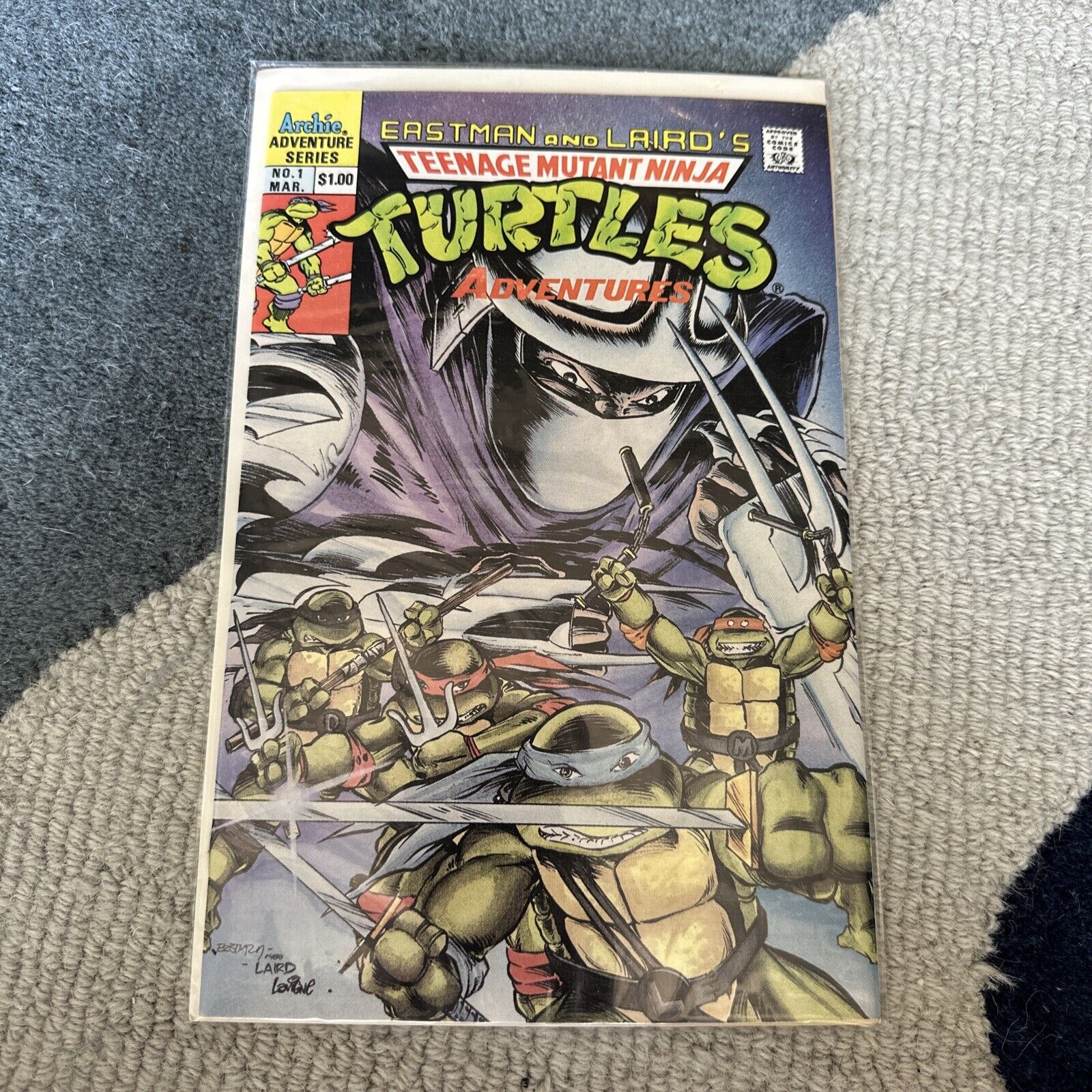 Teenage Mutant Ninja Turtles Adventures #1 (Archie 1989) New Old Stock