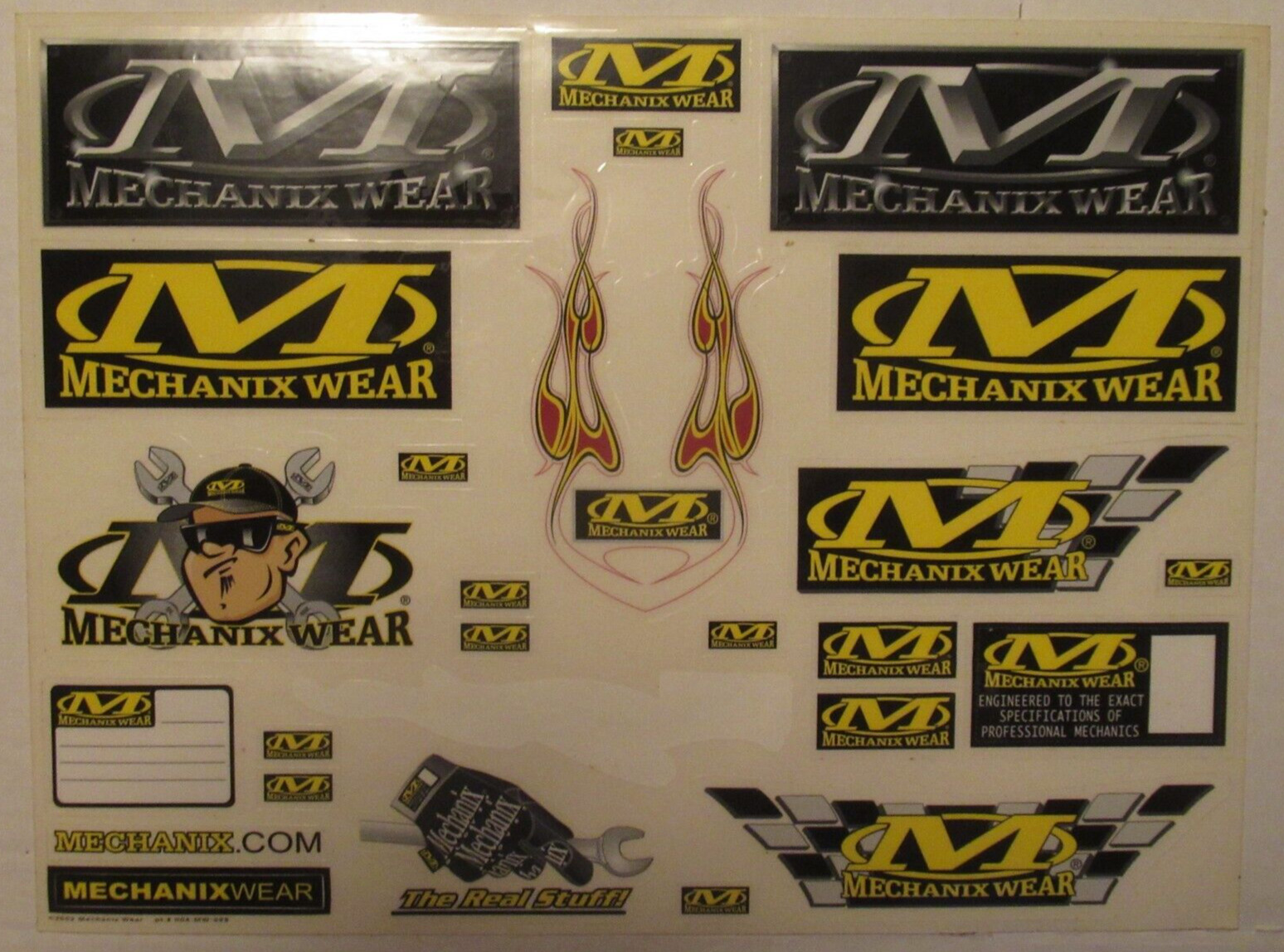 Full sheet - Mechanix Wear Stickers