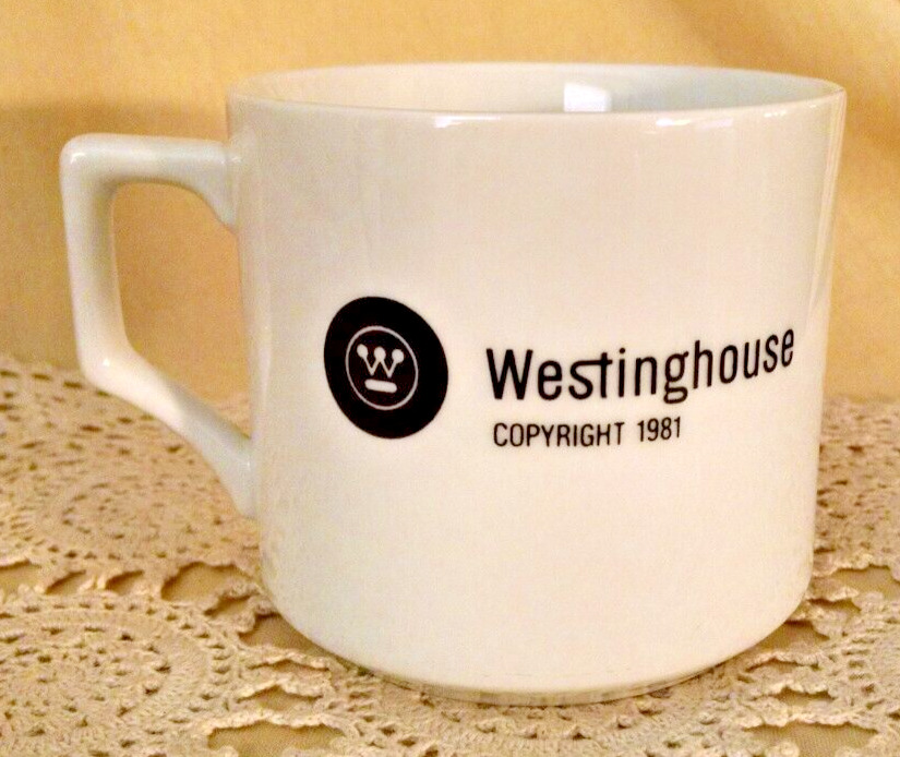WESTINGHOUSE MUG 1981 ENGINEERS WEEK 1982 CALCULATOR GRAPHICS COFFEE TEA CUP.