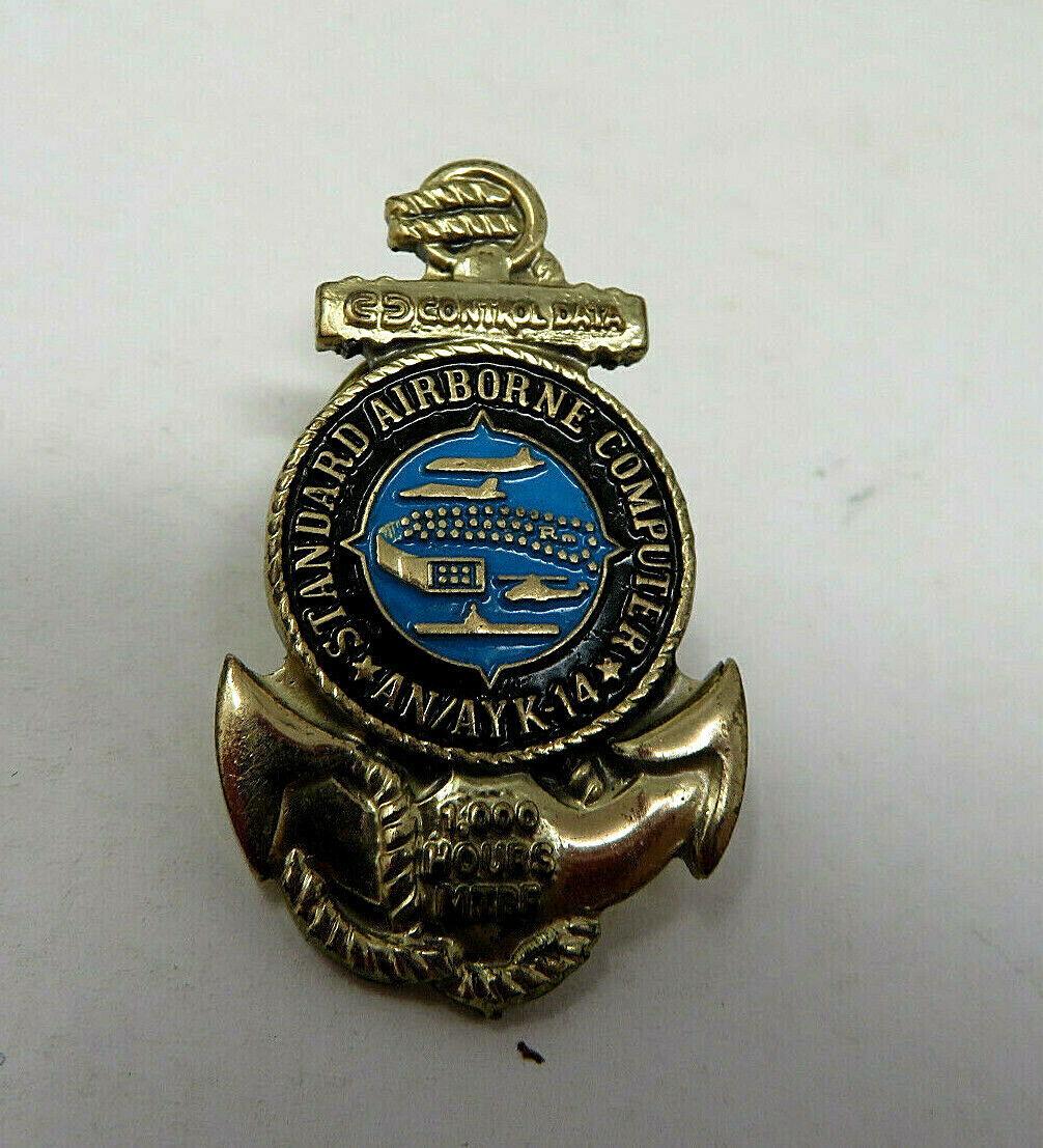 Vintage Standard Airborne Computer- AN/AYK-14 - 1970\'s Military Pin