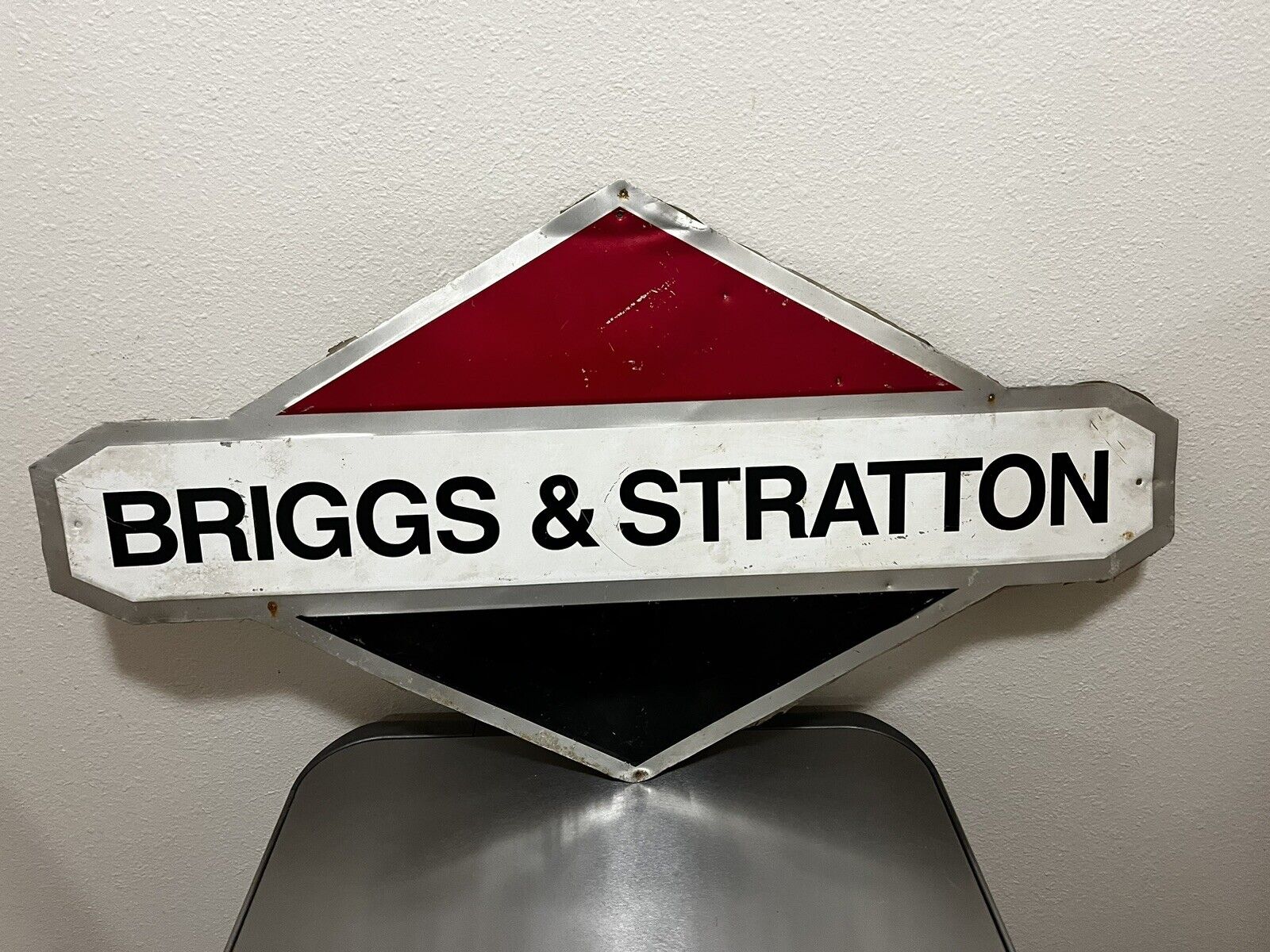 Vintage Briggs And Stratton Sign Metal Briggs And Stratton Sign Dealer Sign