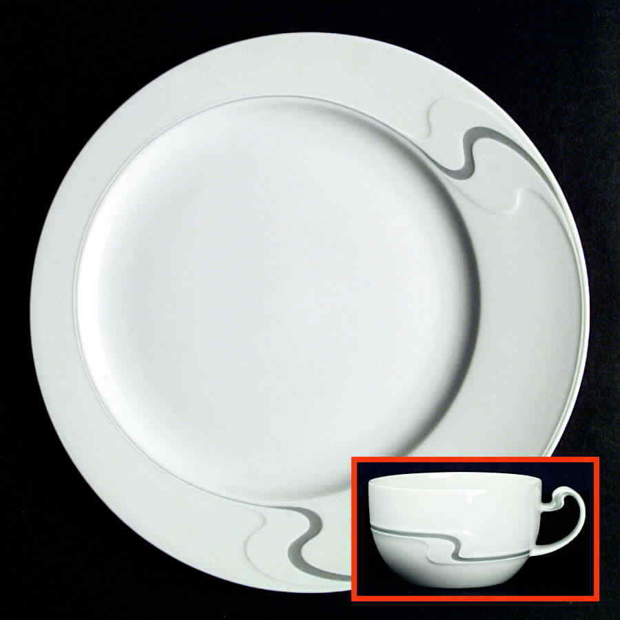 Rosenthal - Continental Asymmetria Grey Dinner Plate 529425