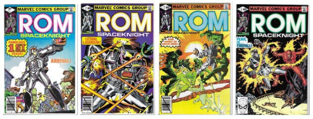 ROM Spaceknight #1 #2 & #3 White Pages  Marvel 12/1979 VF+ Stan Lee