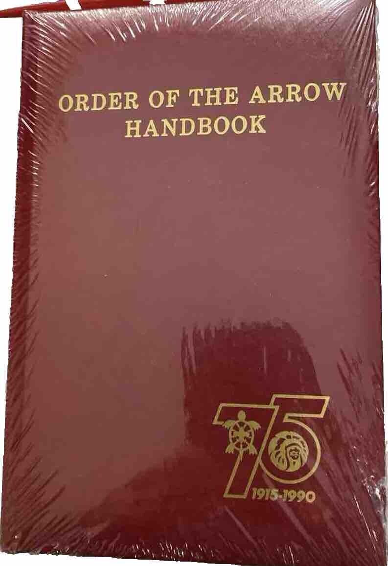 BSA Sealed Red Order Of The Arrow Handbook 1990 75th Anniversary BS-825