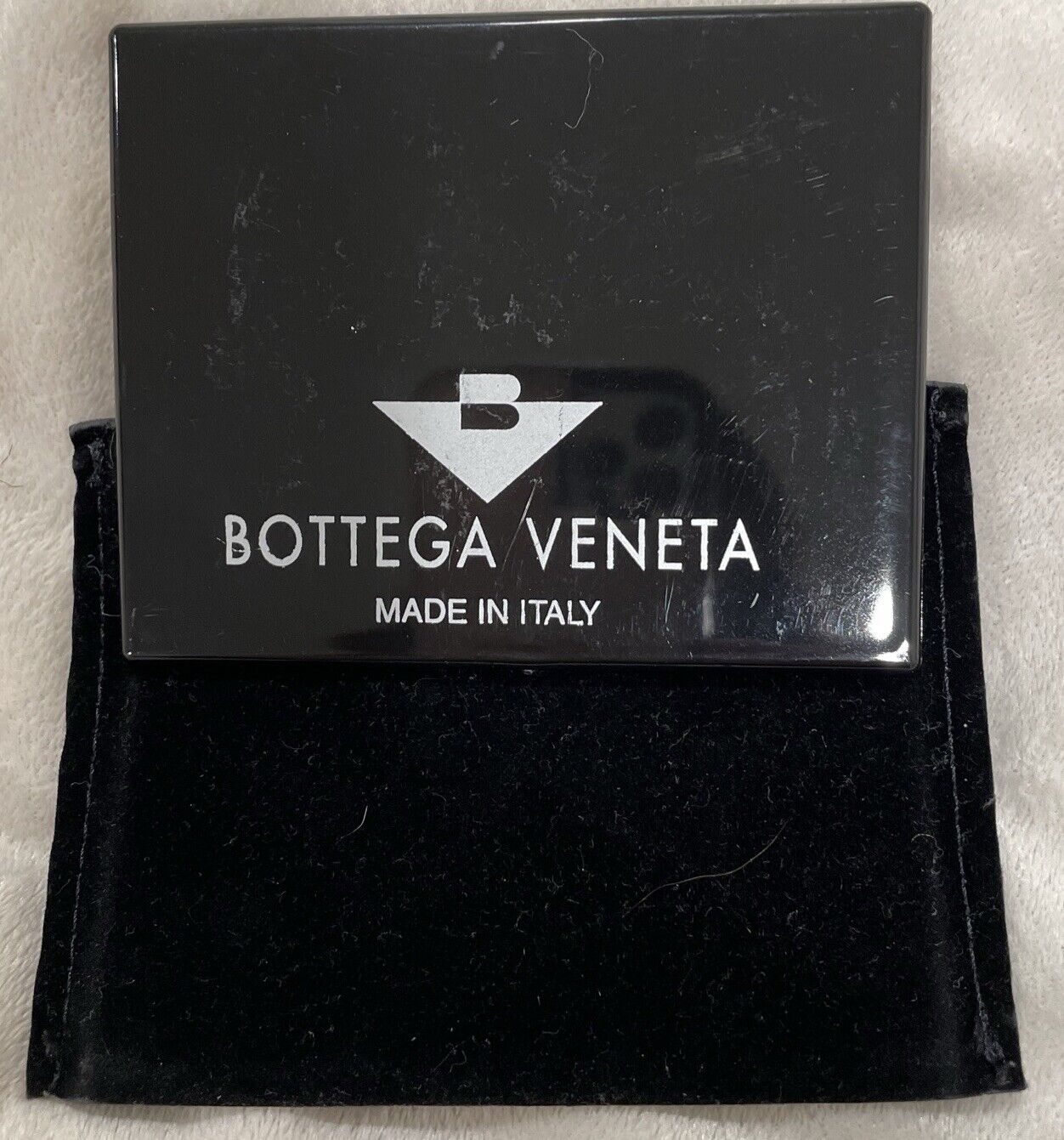 Bottega Veneta/Italian Pocket or Purse Mirror/with Felt Case/4\