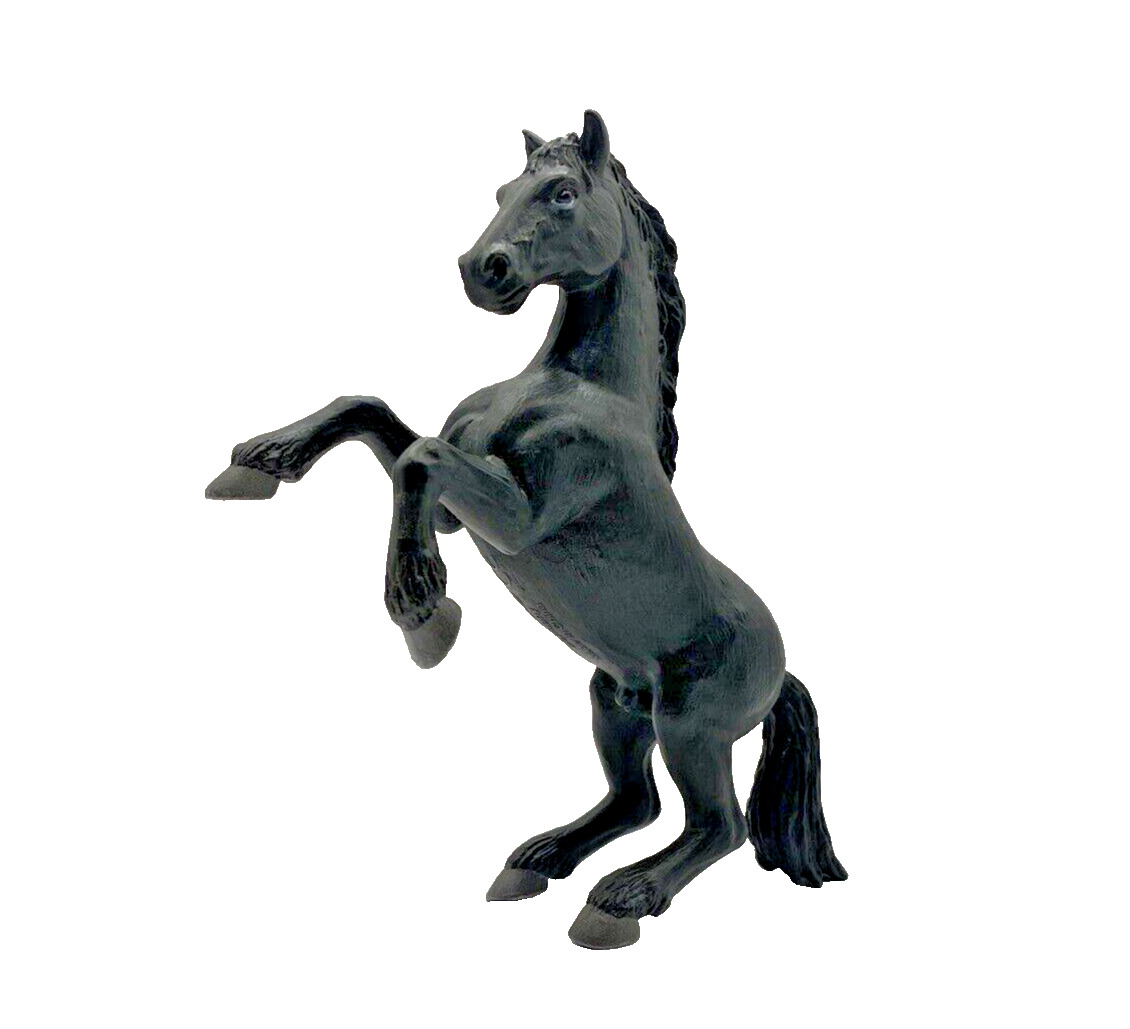 Schleich 1997 Rearing Black Morgan Stallion Retired Collectible Figure 13235
