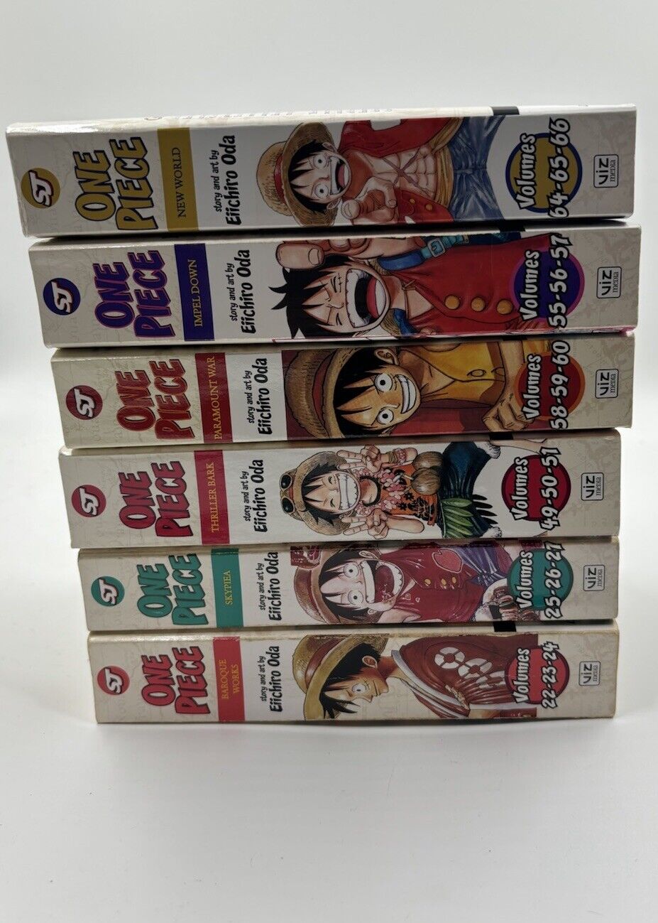 One Piece Omnibus Lot 22-27/49-51/55-60/64-66 English VIZ MEDIA EIICHIRO ODA
