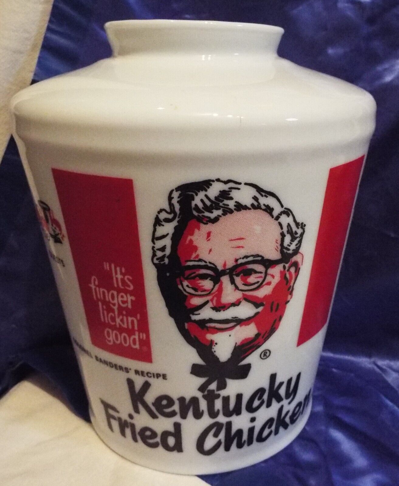 Kentucky Fried Chicken KFC Light Lamp Shade Colonel Sanders Restaurant READ