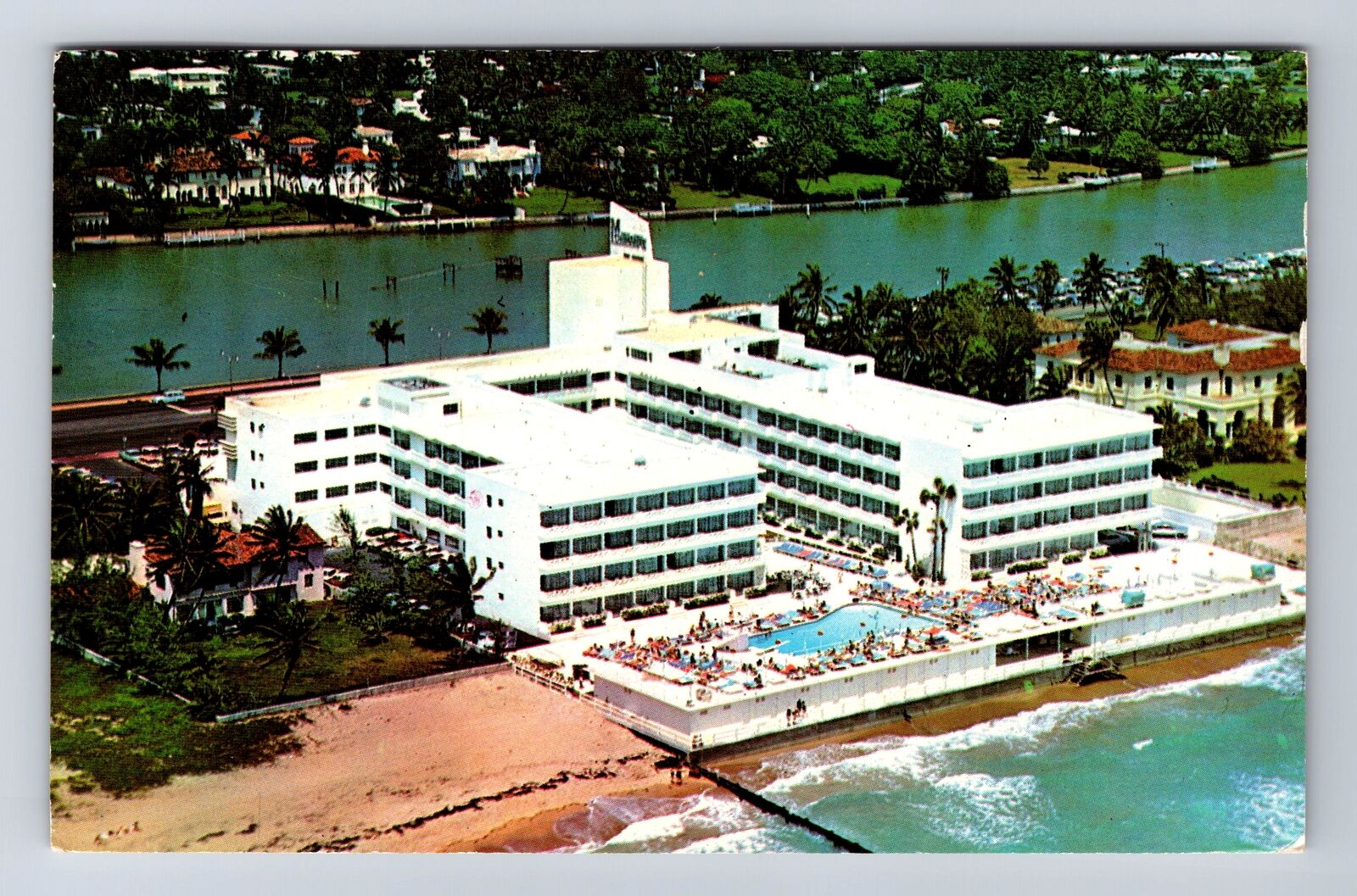 Miami Beach FL-Florida, Montmartre Hotel, Advertising, Vintage Postcard
