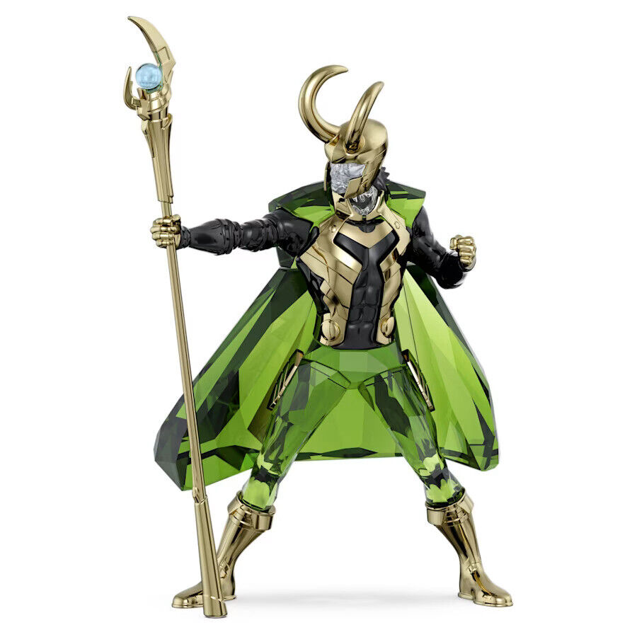 Swarovski Crystal Marvel Loki Figurine Decoration, Green, 5674467