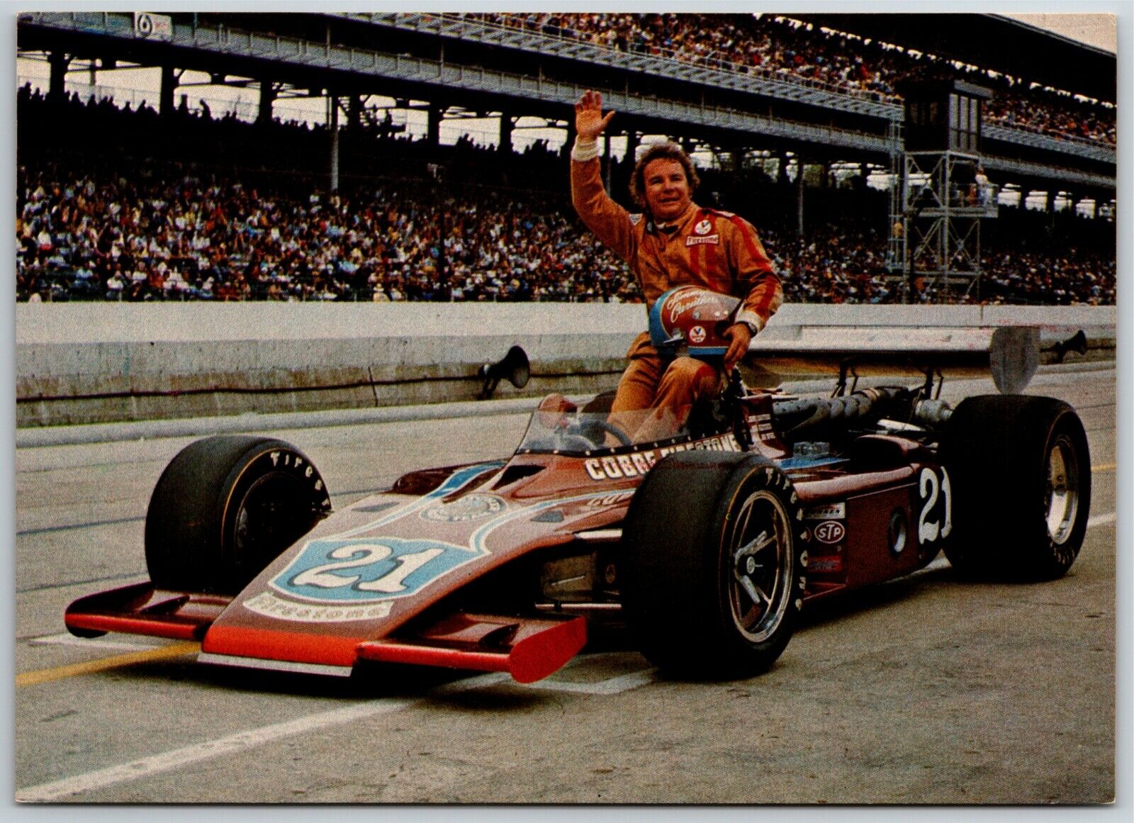Vintage Oversized Indy 500 Postcard c1986 \