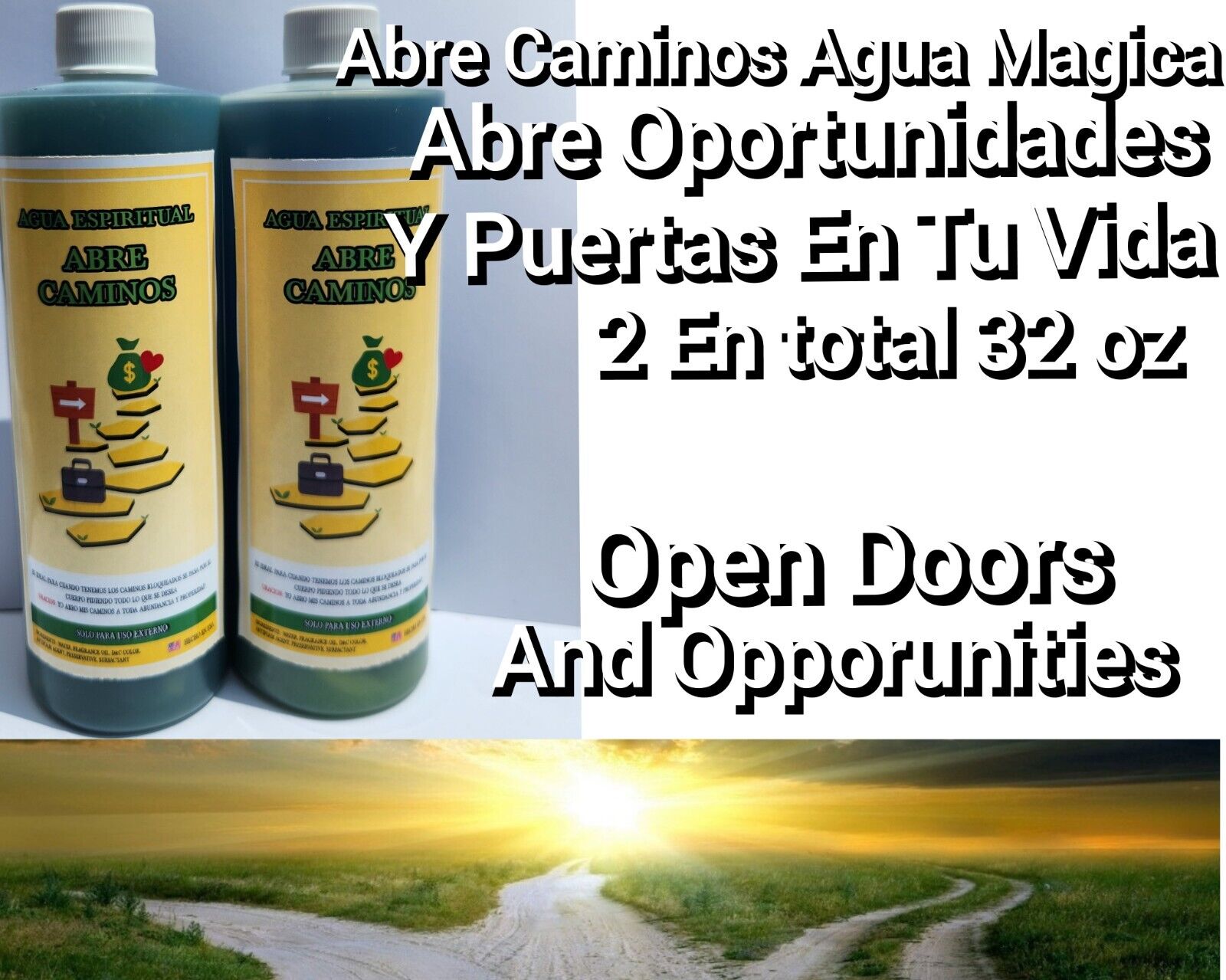 Abre Caminos Road Opener MagicWater Cleaning Water Agua Limpiar Espiritual