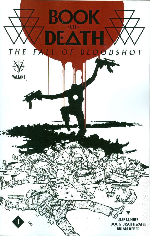 Book of Death Fall of Bloodshot 1B FN 2015 Stock Image