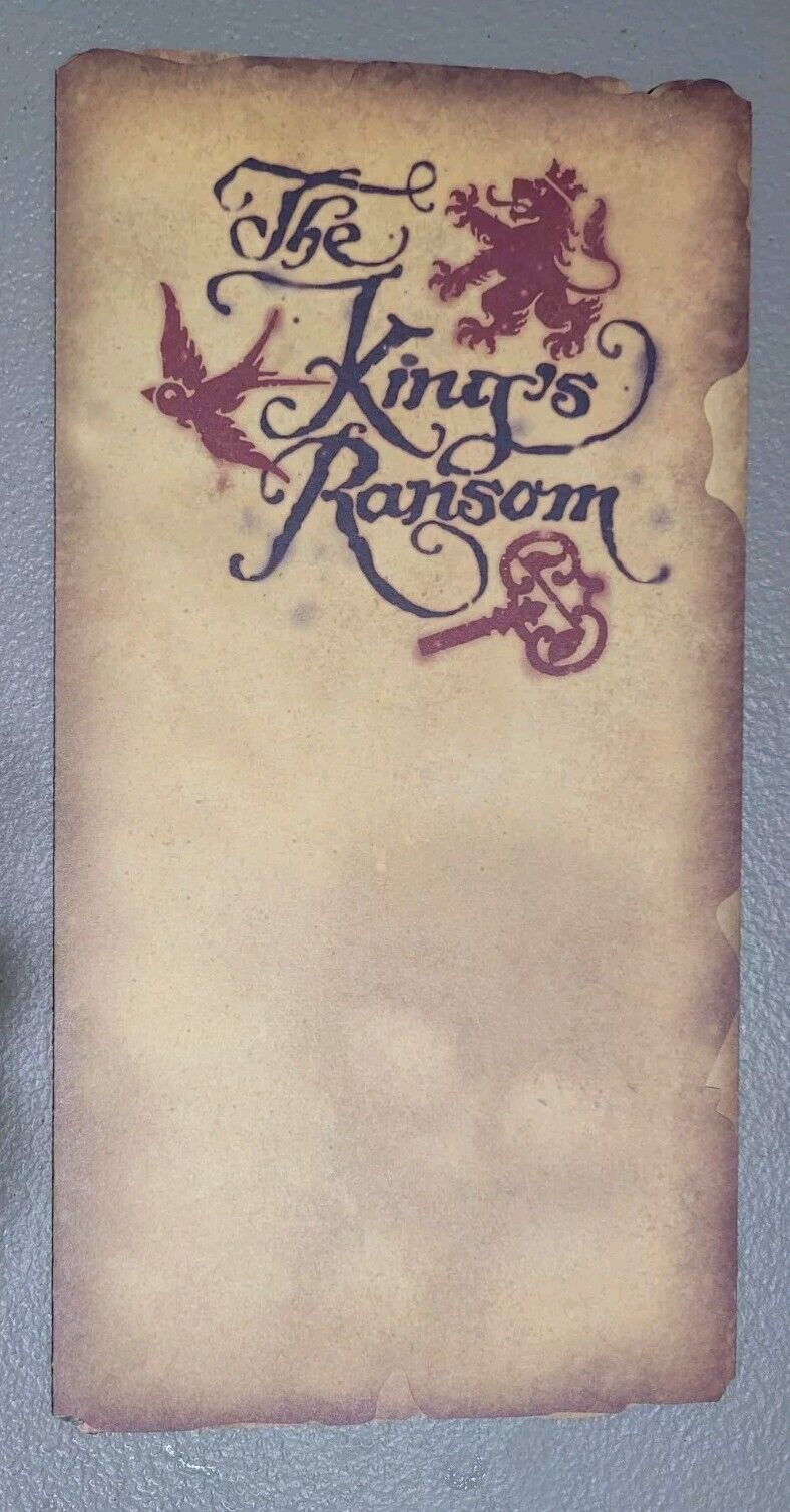 DISNEY Magic Kingdom Pirates of the Caribbean Treasure Hunt THE KINGS RANSOM Map