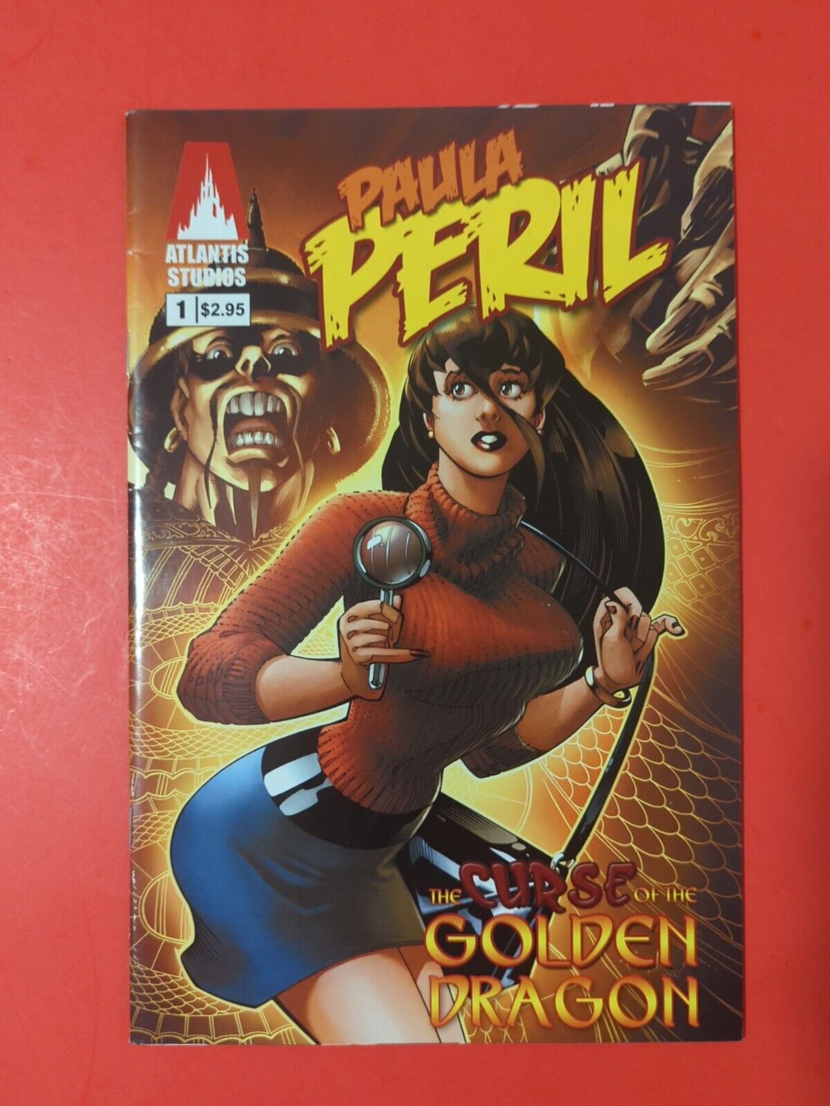 Paula Peril The Curse of The Golden Dragon #1 Very Rare HTF (B5) Atlantis Comic