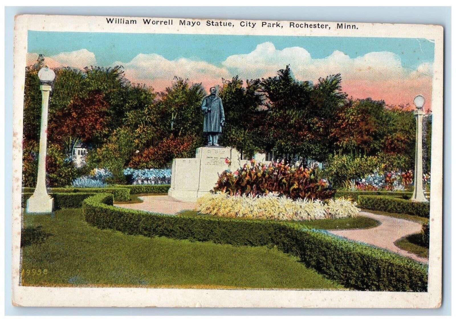 c1910's William Worrell Mayo Statue City Park Rochester Minnesota MN Postcard