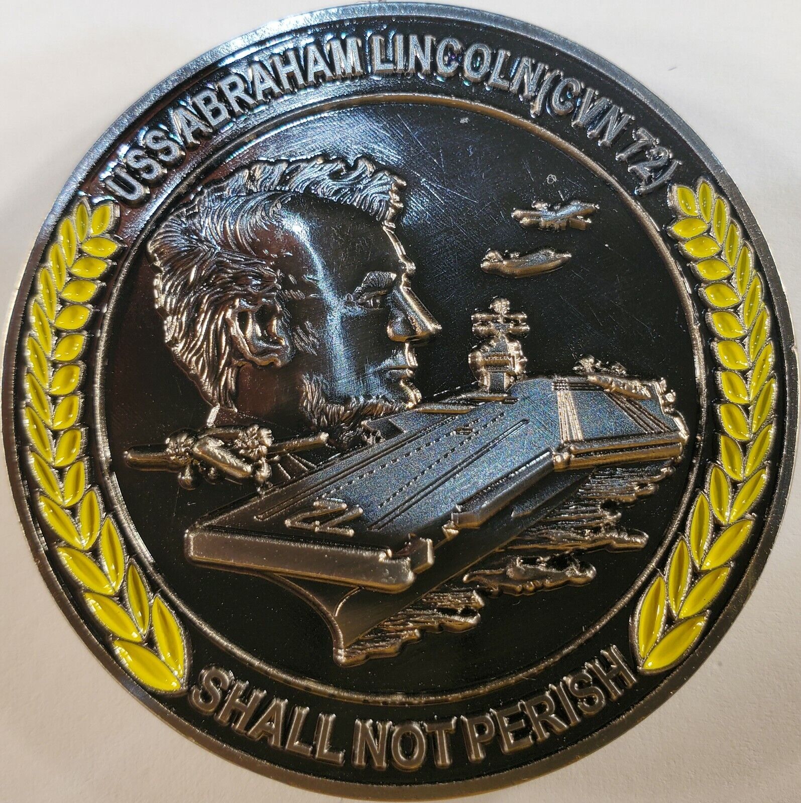 US Navy USS Abraham Lincoln CVN-72 Commemorative Challenge Coin 2\