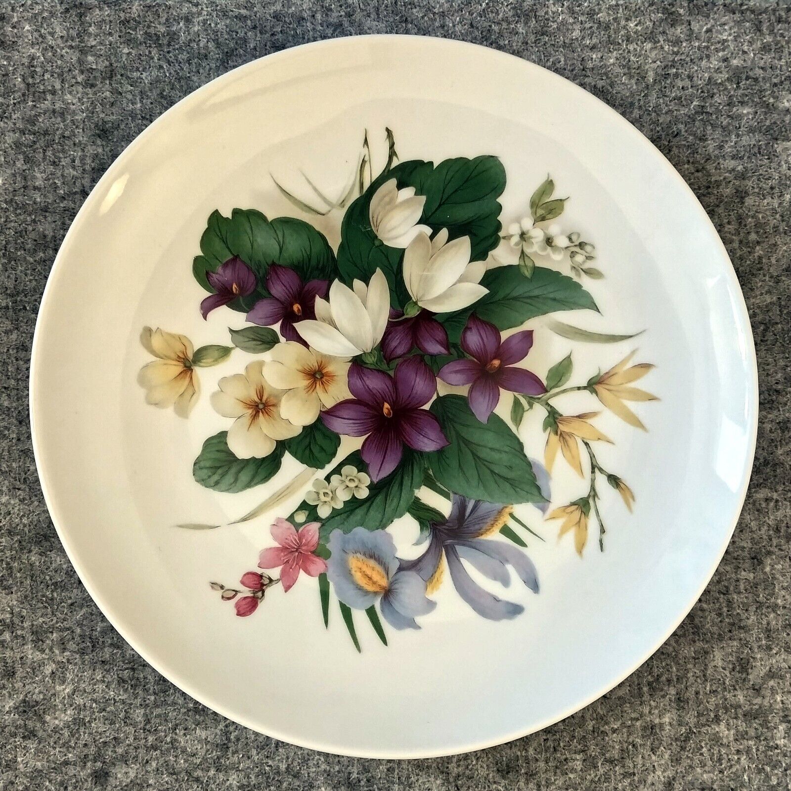 Vintage Retro Kaiser Hanging Floral Collectors Plate Pre-1990 West Germany VIDEO