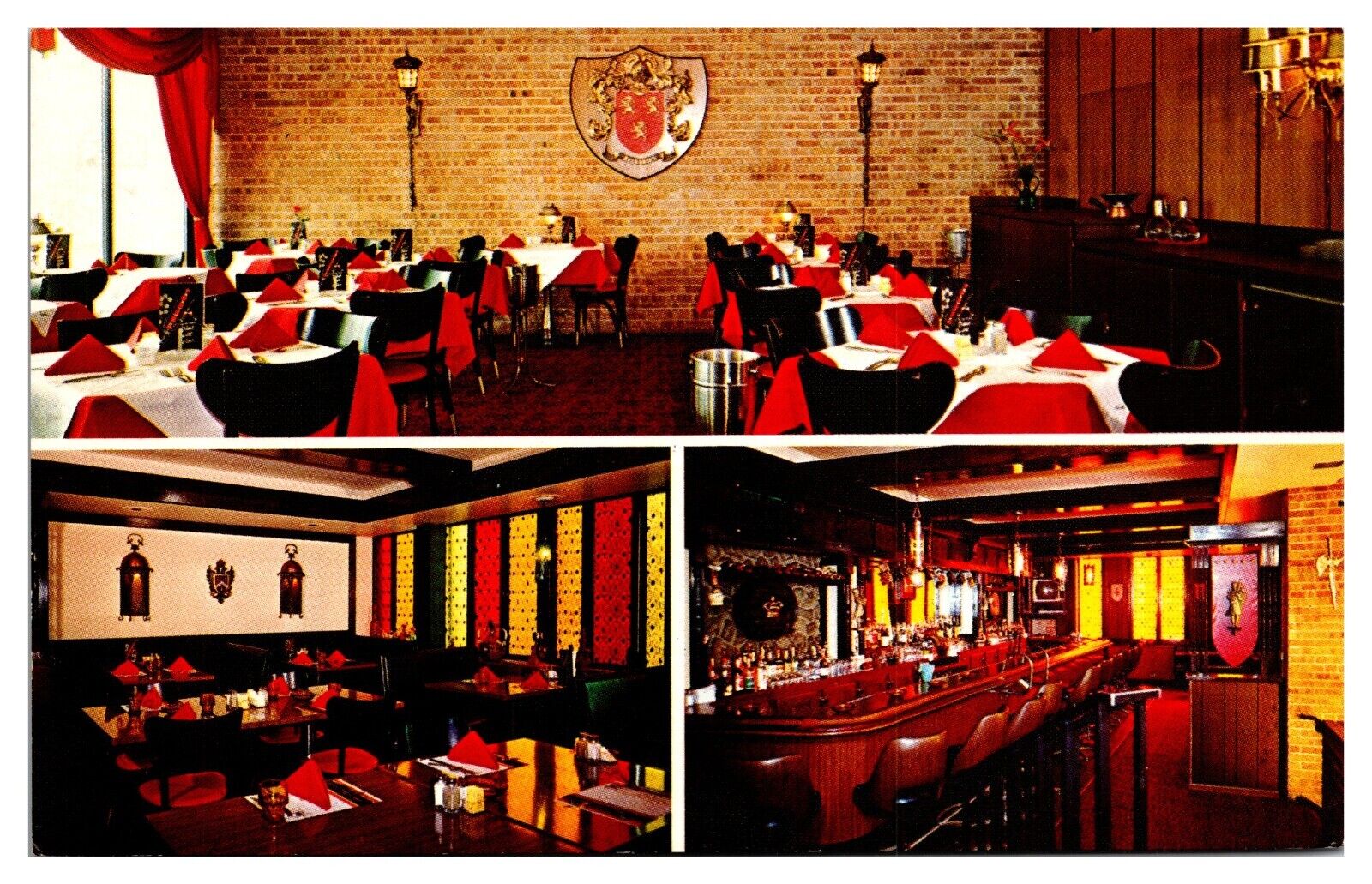 VTG Archdale\'s Restaurant, Interior, Waukegan, IL Postcard