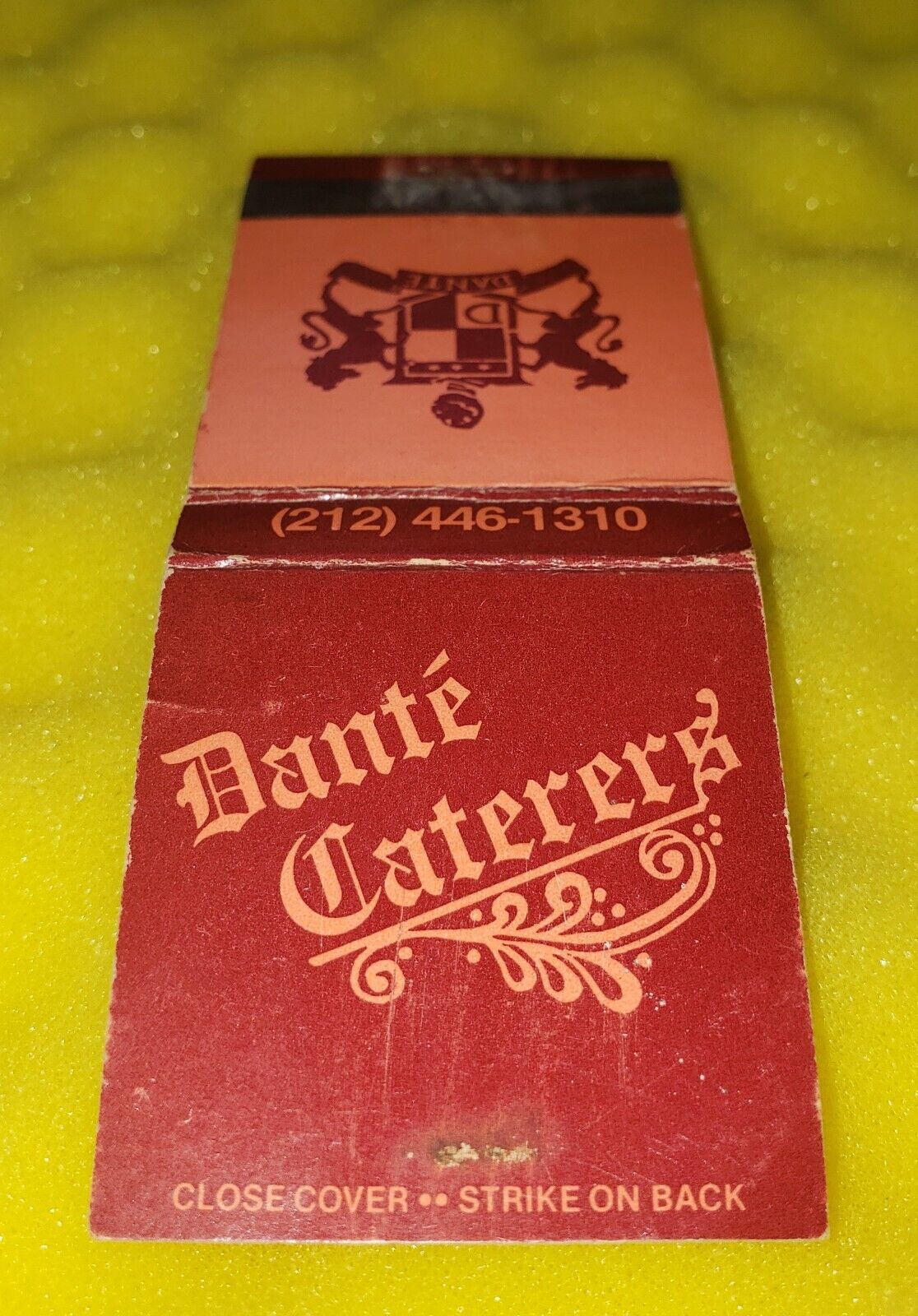Vintage Jackson Heights Queens NY Nyc Dante Caterers Matchbook 31st Ave Party Ha