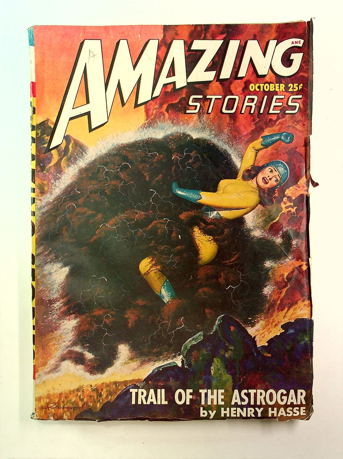 Amazing Stories Pulp Oct 1947 Vol. 21 #10 GD Low Grade