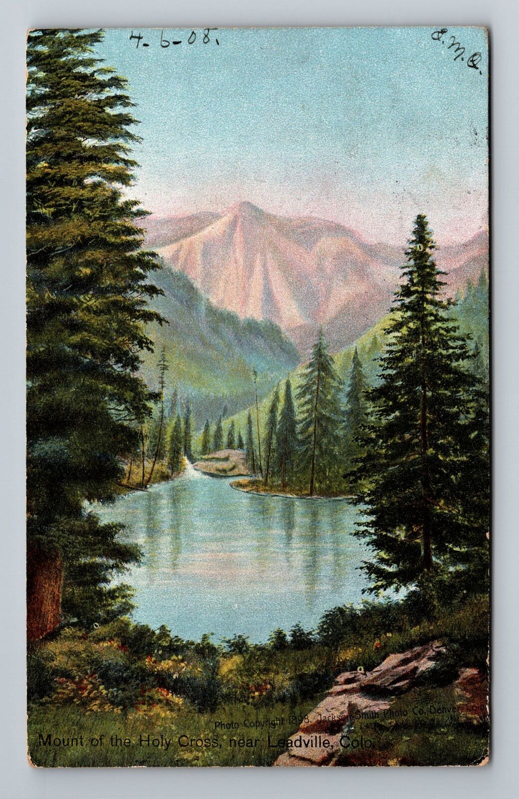 Leadville CO-Colorado, Mount Of The Holy Cross Vintage Souvenir Postcard