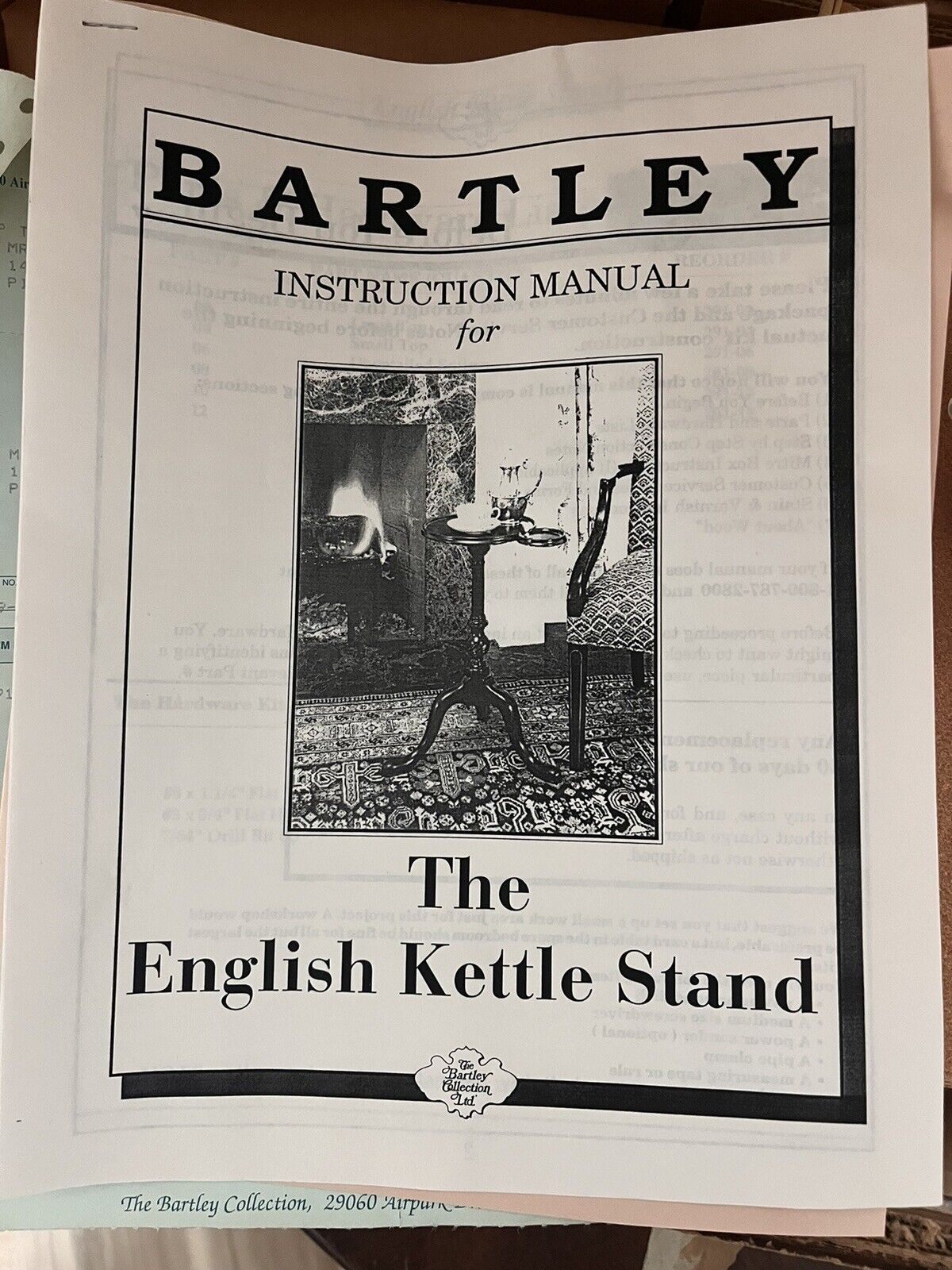 Antique The Bartley Collection The English Kettle Stand