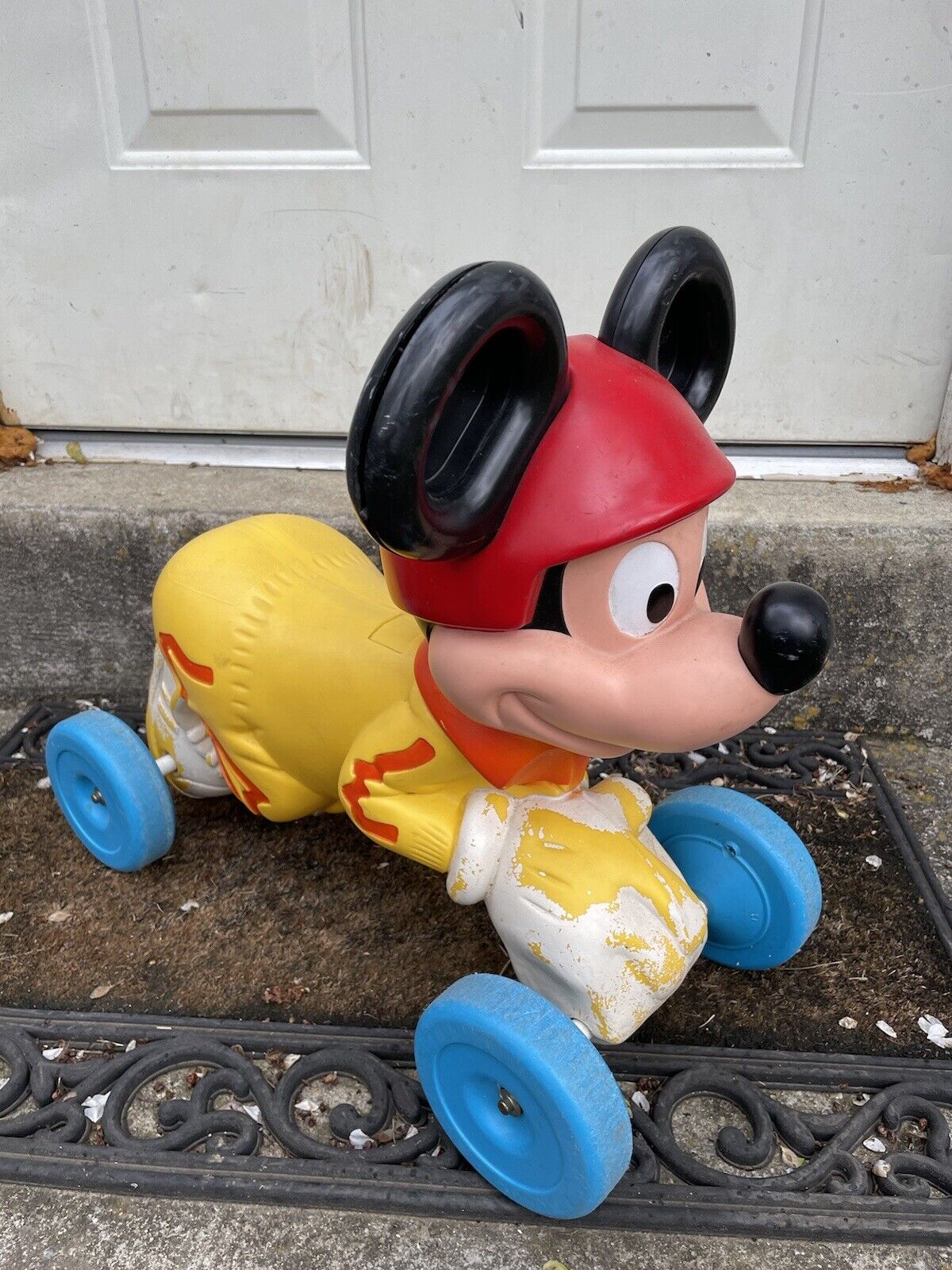 Vintage Mickey Mouse Ride On Toddler Toy Mattel