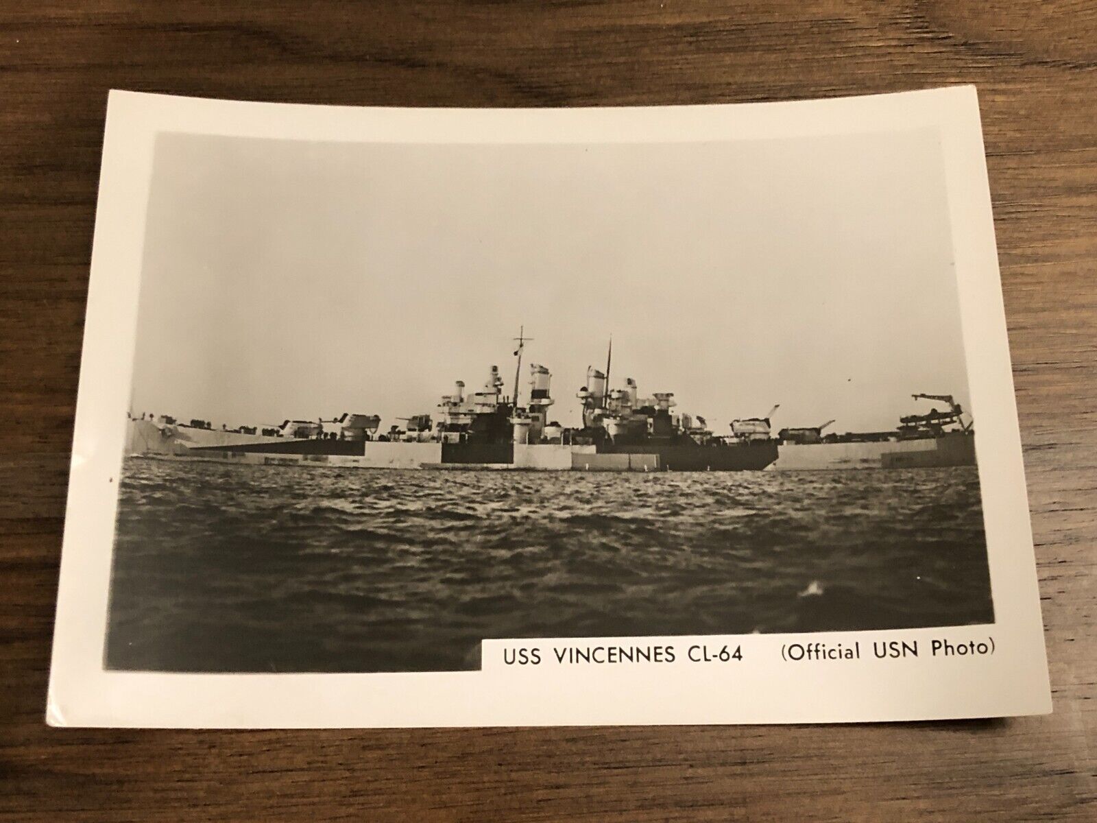 Vintage Official USN Photo - USS VINCENNES CL-64