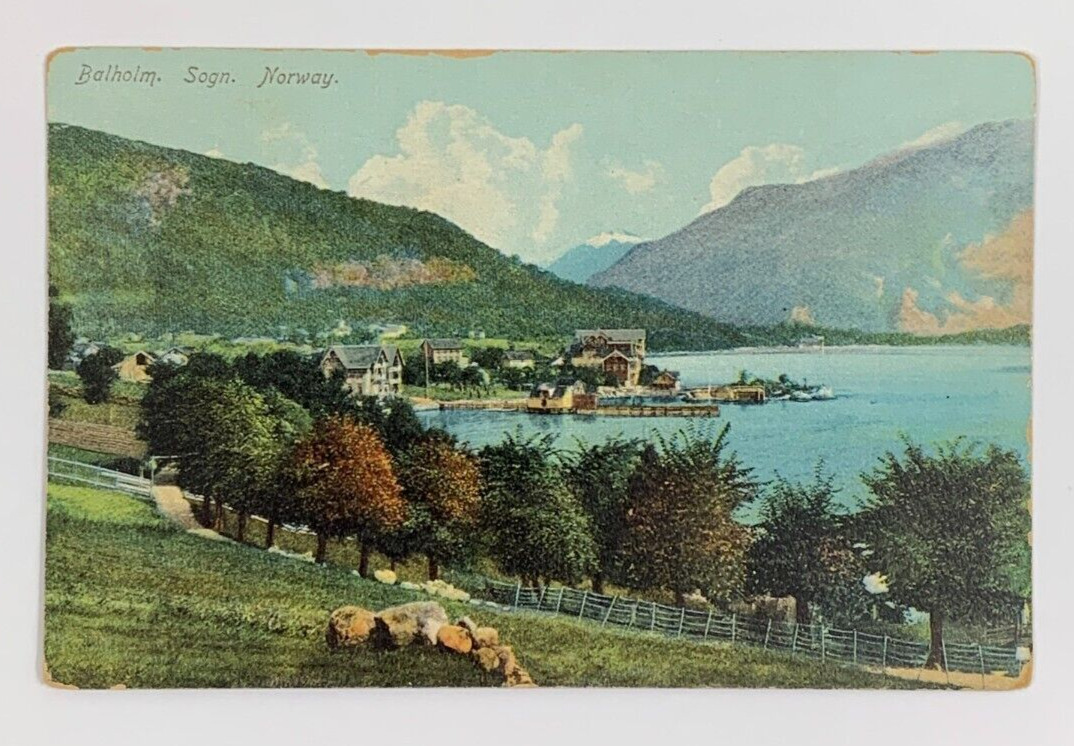Balholm Sogn Norway Postcard Unposted