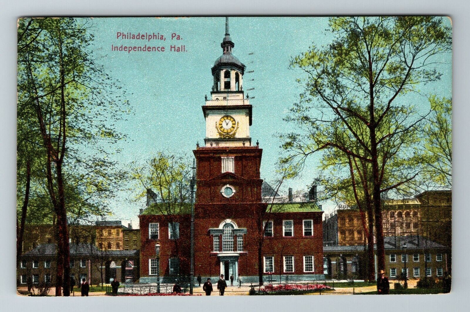 Philadelphia PA-Pennsylvania, Independence Hall, Exterior, Vintage Postcard