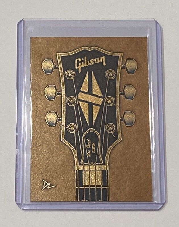 Gibson Guitars Gold Plated Artist Signed “Legendary Guitars” Trading Card 1/1