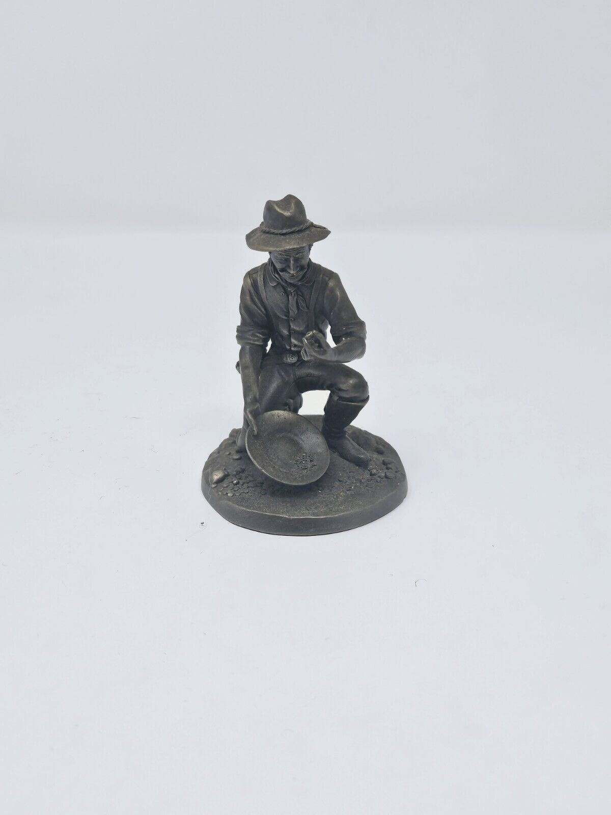 THE FRANKLIN MINT 1974 Fine Pewter Collection “The Prospector” 1836-1855