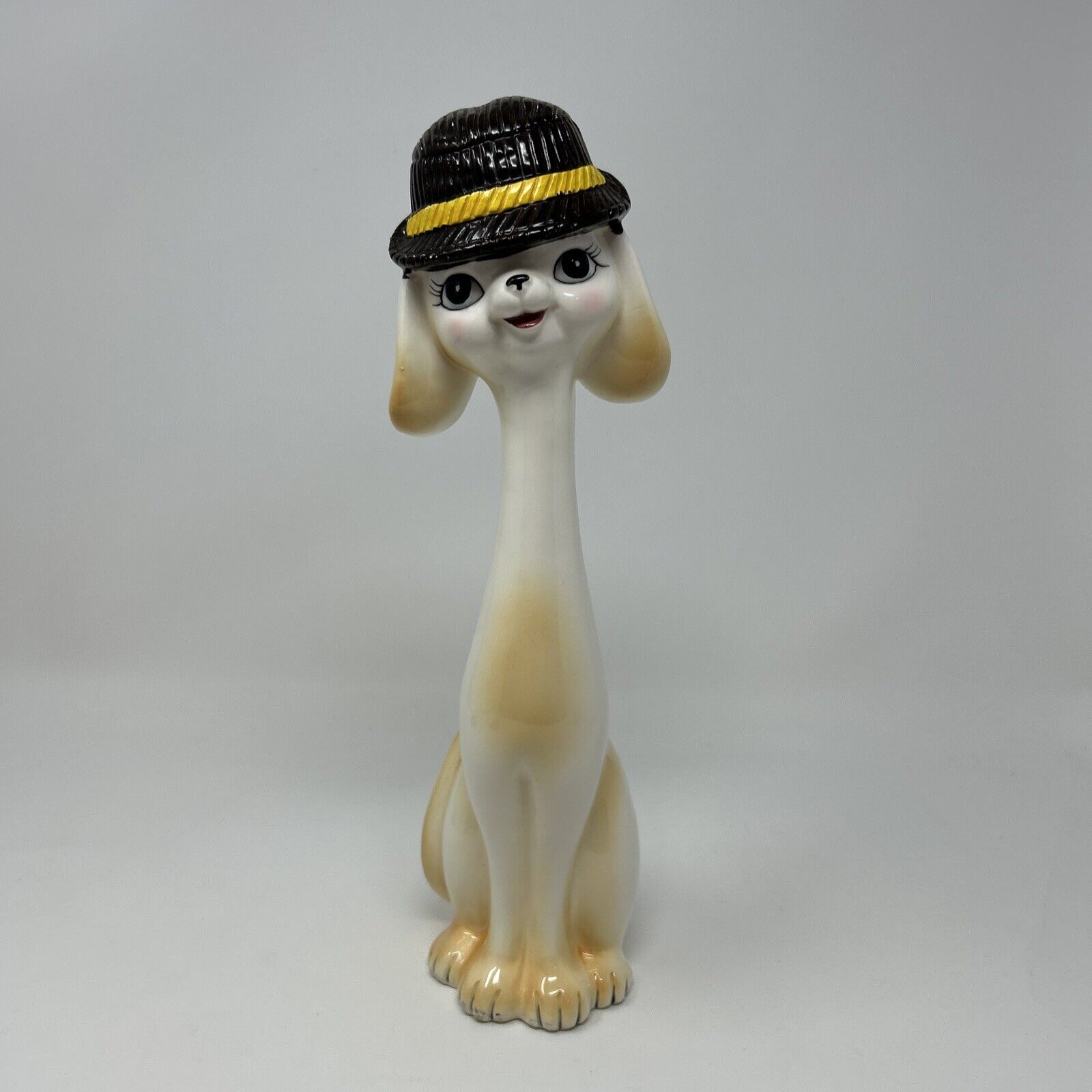 Vintage IW Rice & Co Long Neck Dog Figurine Made in Japan.