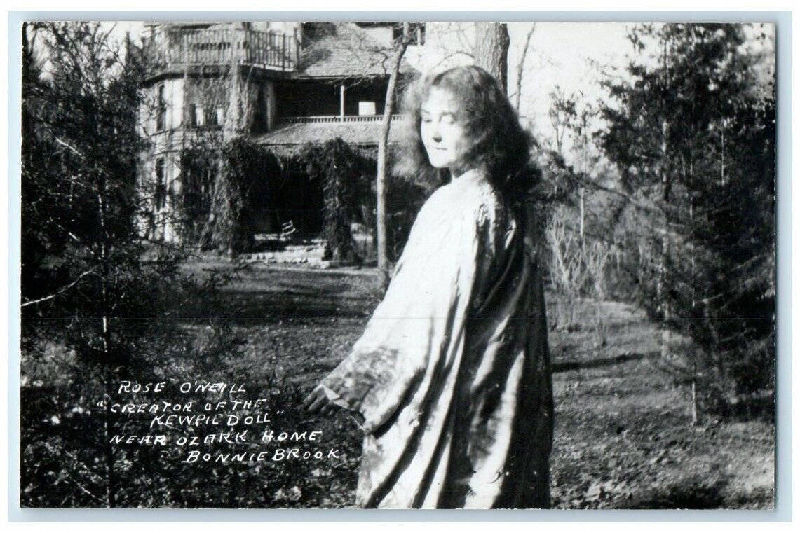 c1950\'s Rose O\'Neill Kewpie Doll Ozark Home Bonniebrook MO RPPC Photo Postcard