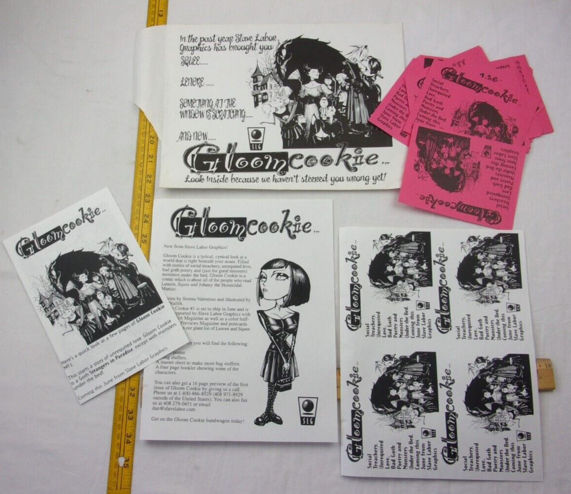 Gloom Cookie SLG Comics 2000s Promotional flyers in envelope