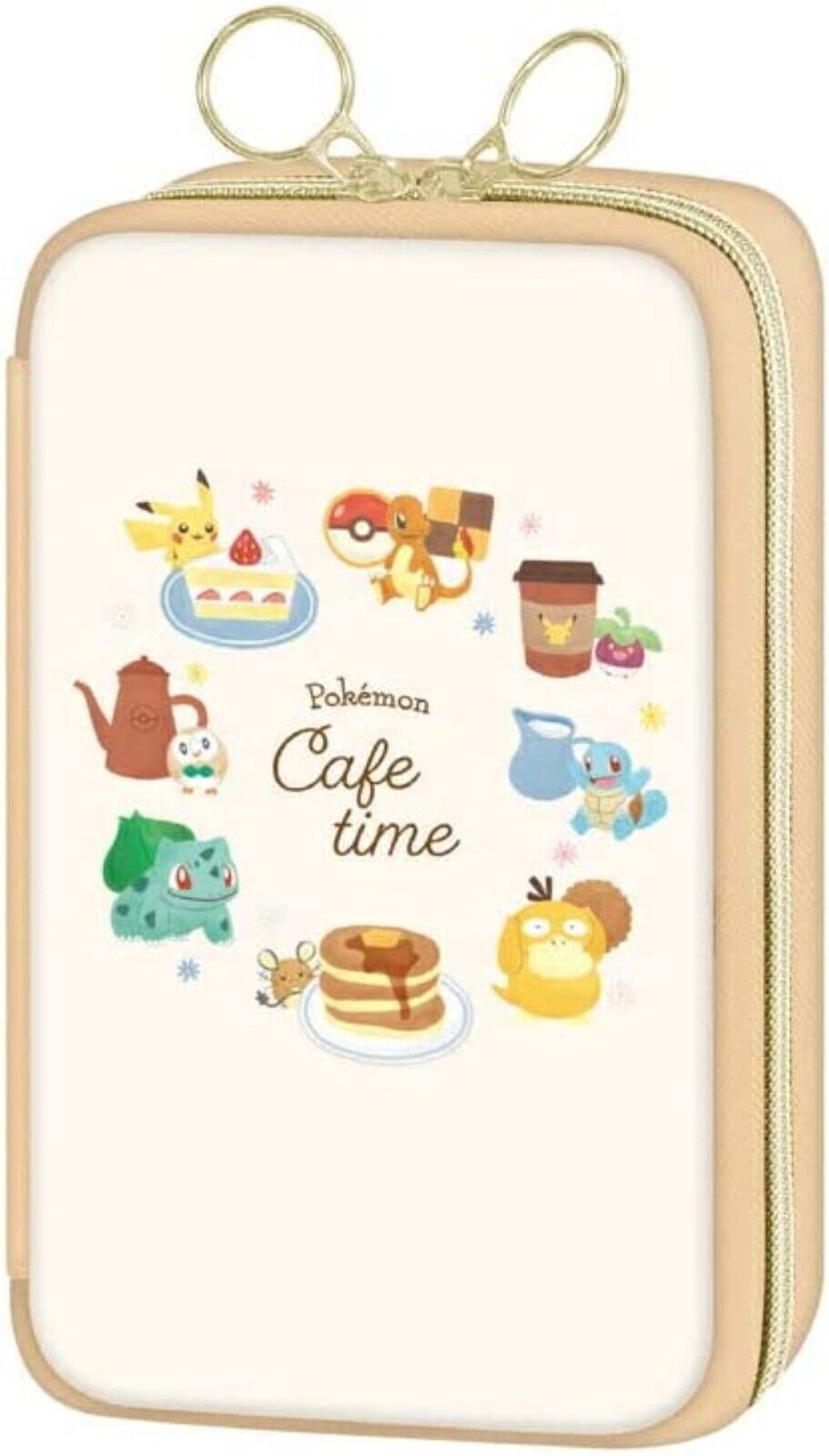 Pokemon Flat Multi Case CAFE TIME Pocket Monster Pikachu Pen Pouch New Japan